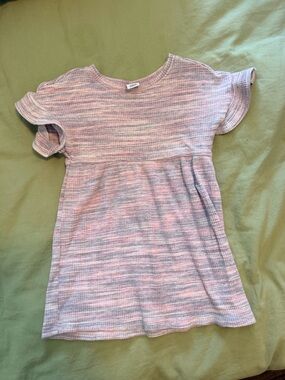 Old Navy Girls Pink and Lavender Knit Casual Dress